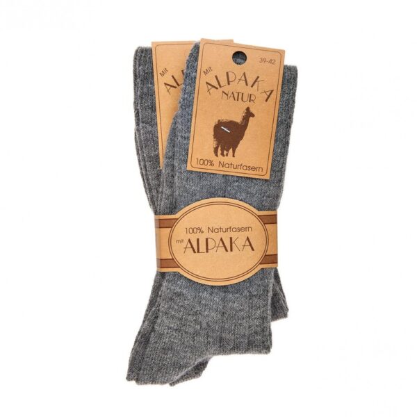 Zachte 100% wollen sokken met alpaca wol - Afbeelding 4